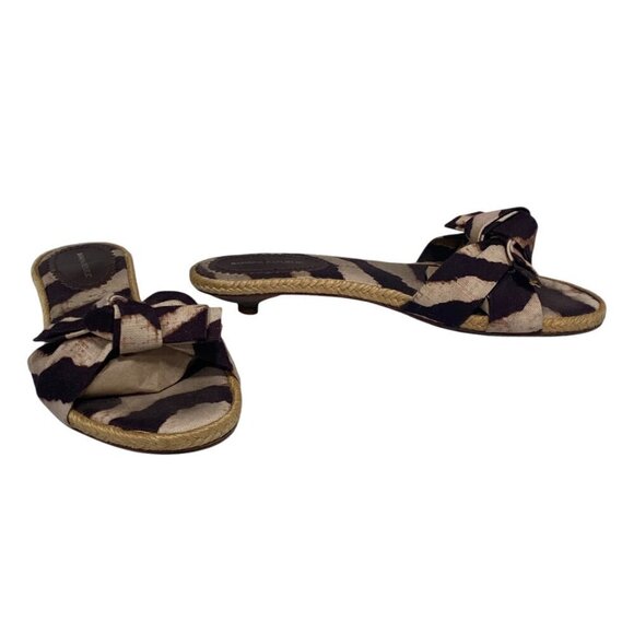 Banana Republic Animal Print Slip On Mules Size 7 - Picture 3 of 7